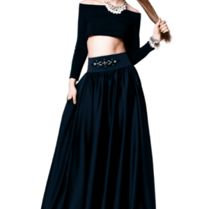 Saia Midi com Bolsos