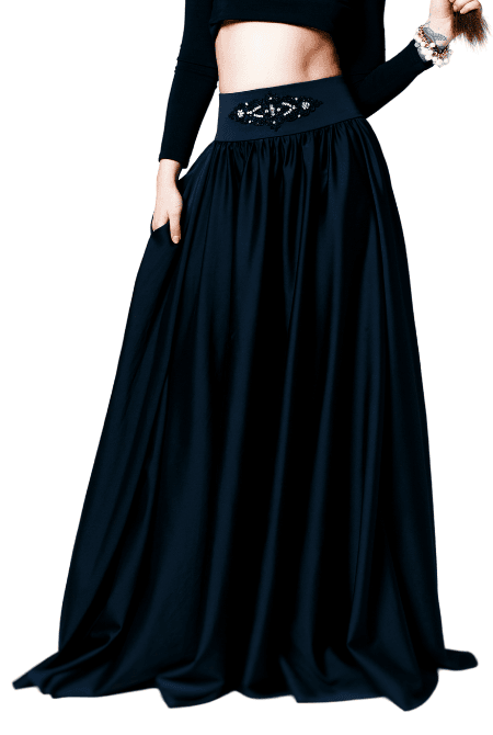 Saia Midi com Bolsos - Image 2